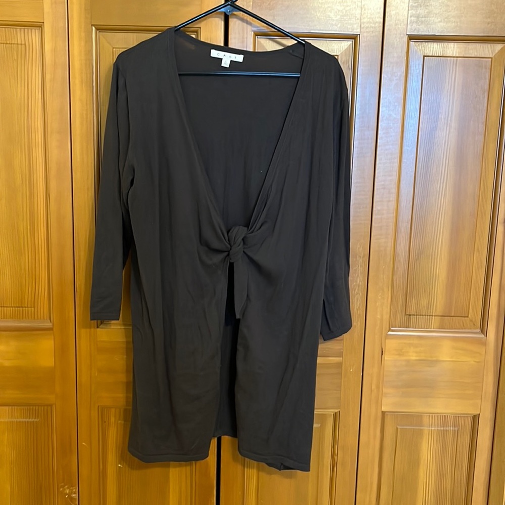 CAbi Knit front tie cardigan